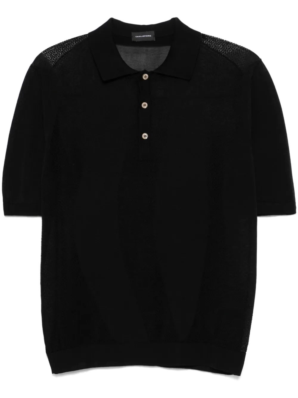 Shop Tagliatore Zayd Polo Shirt In Black