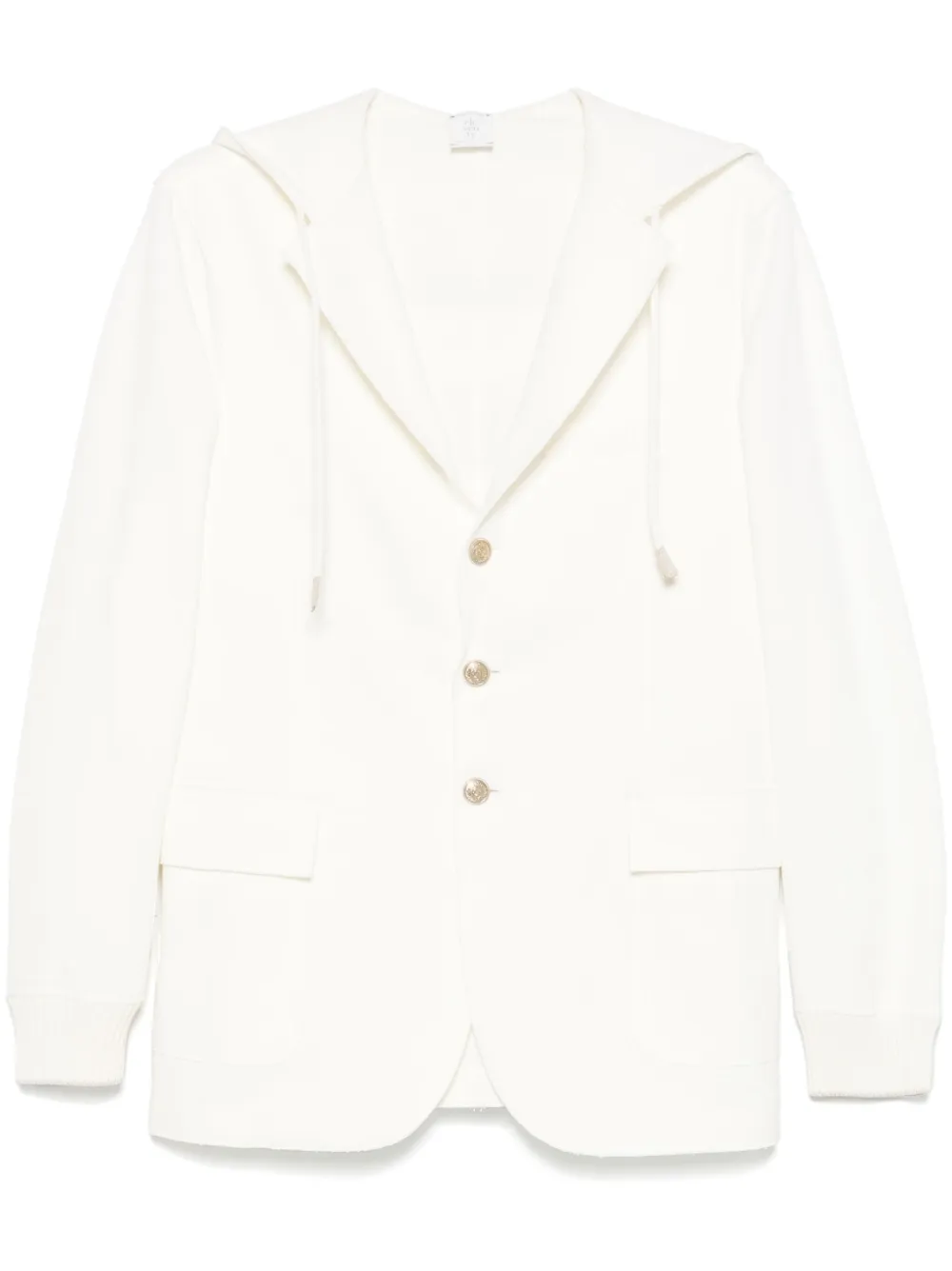 Eleventy Blazer met capuchon Wit