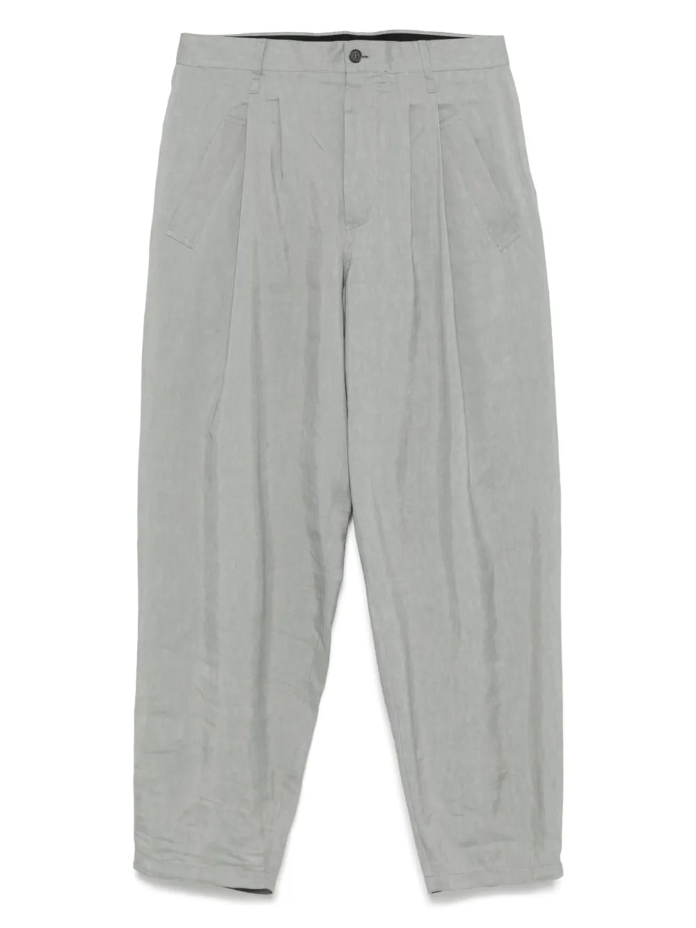 Giorgio Armani Calça com detalhe de pregas | Cinza | Image 1