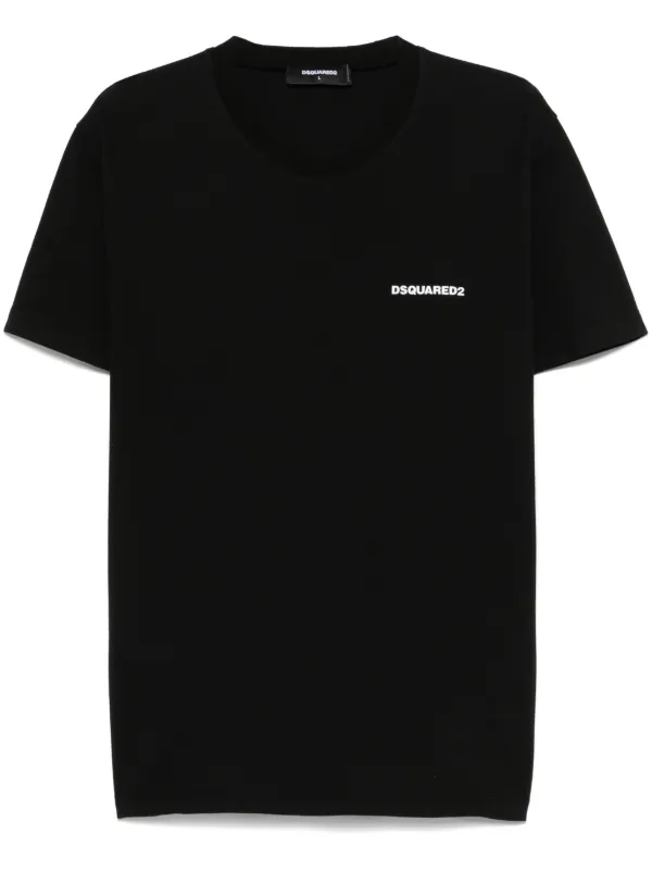 Tシャツ・カットソー D SQUARED2 COTTON \"RUBBER LOGO\" T-SHIRT DSQUARED2 Rubber Logo T-shirt, Mens Designer Cotton Shirt