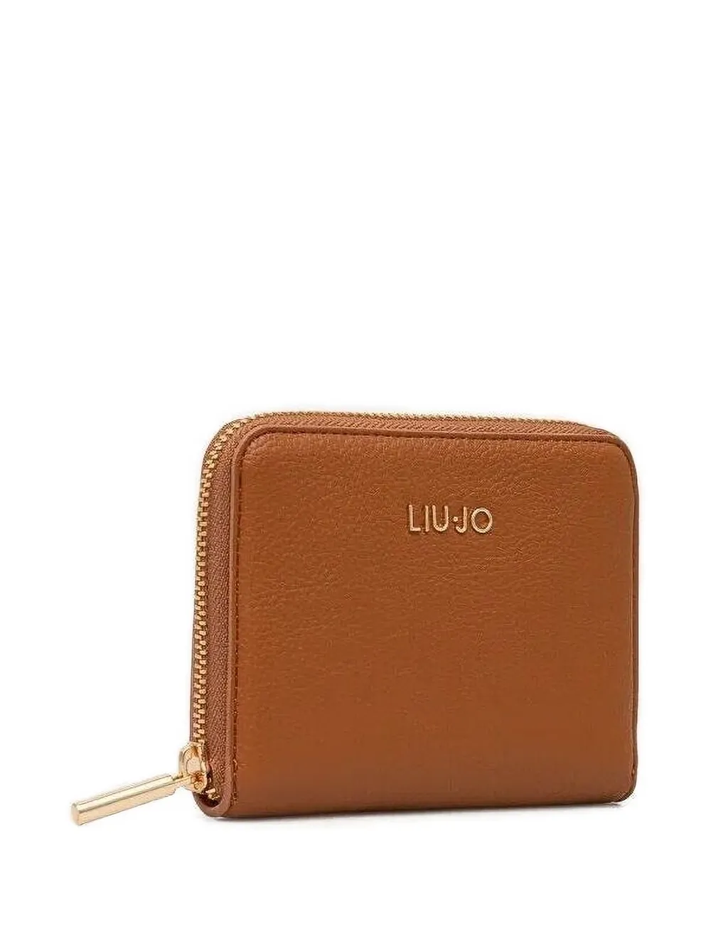 Liu •jo Logo-detail Zip-up Wallet In Metallic