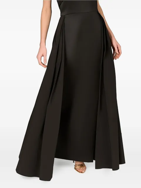 Aidan Mattox halterneck pleated dress
