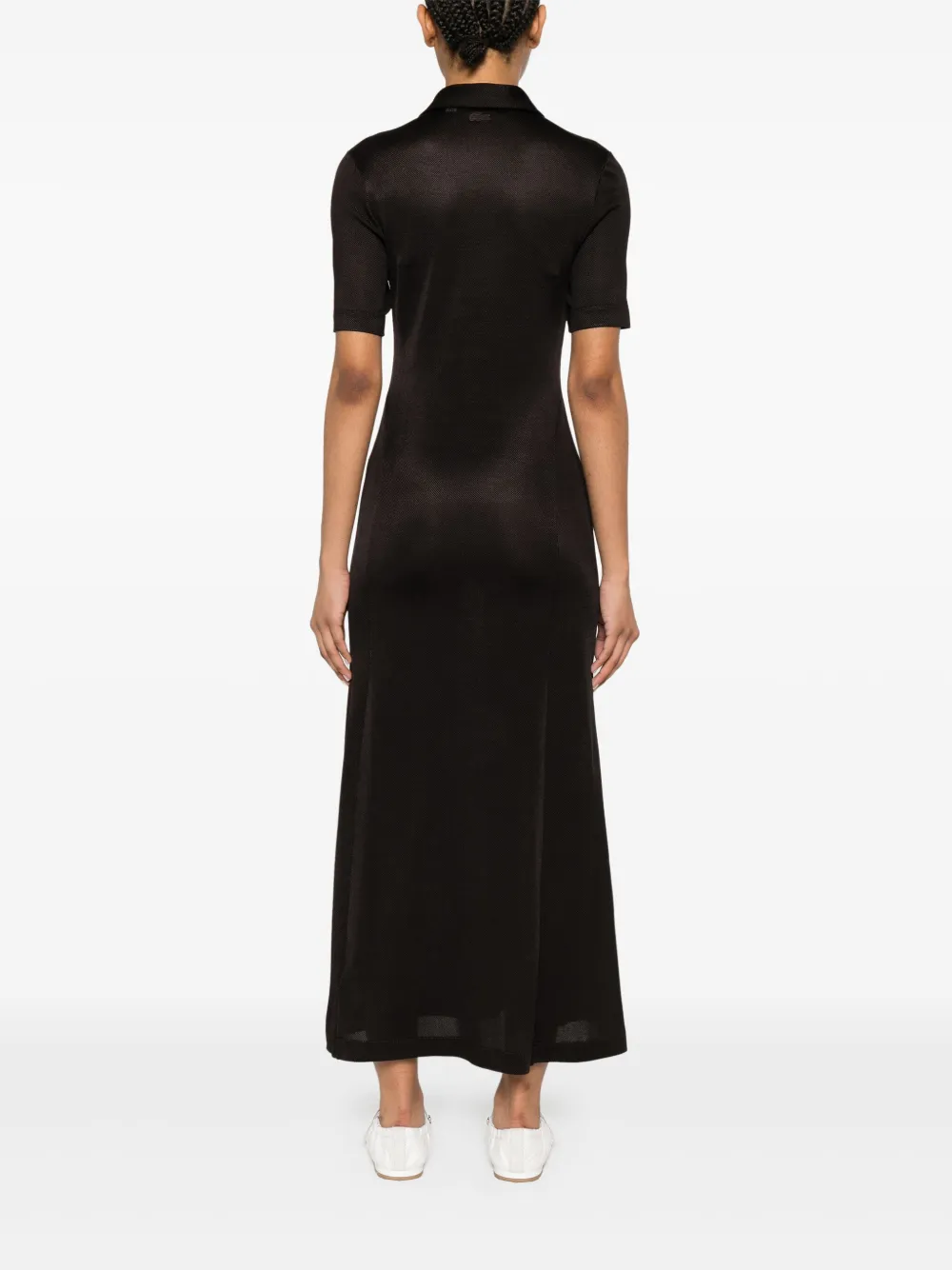 Shop Lacoste Mesh Midi Dress