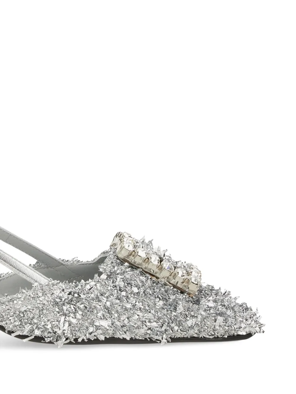 Roberto Festa 55 mm Stefi slingback pumps Zilver