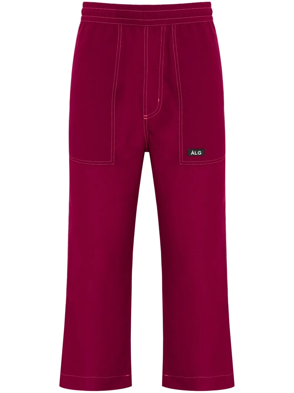 Àlg Calça com patch de logo | Vermelho | Image 1