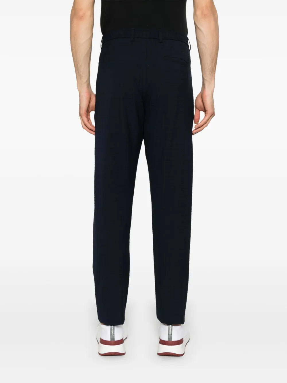 Emporio Armani Broek met afwerking Blauw