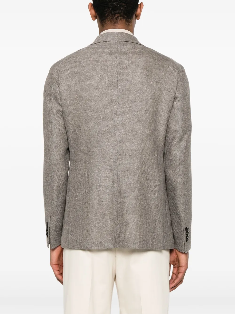 Shop Tagliatore Single-breasted Blazer In Grey
