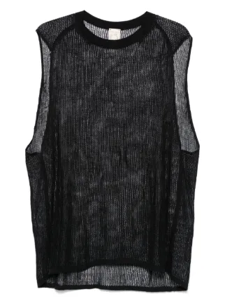 JAN JAN VAN ESSCHE タンクトップ Jan-Jan Van Essche Tank Top #18, Sumi – Glasswing
