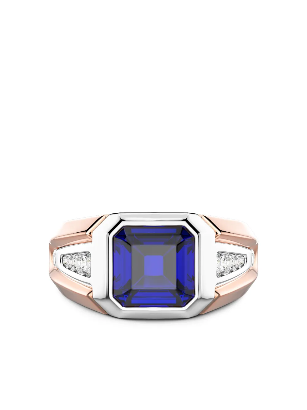 Zancan Anello in oro rosa 18 carati con zaffiri e diamanti | rosa | Image 1