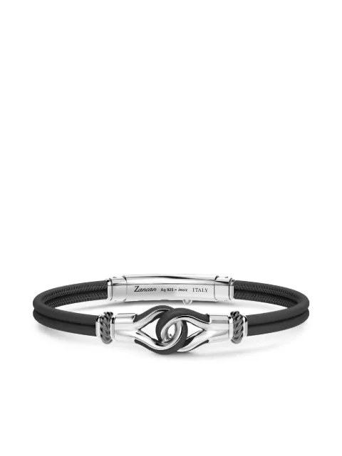 Zancan engraved-logo bracelet