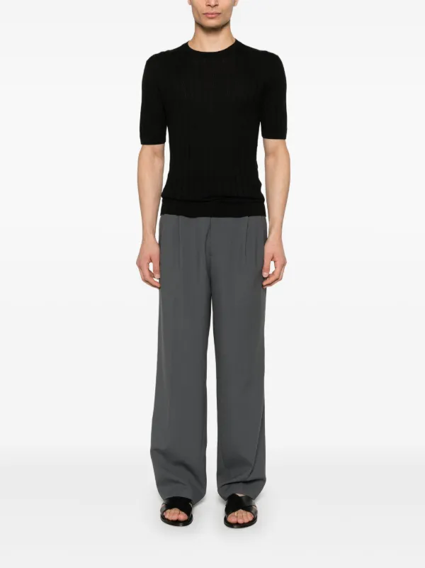 Tシャツ・カットソー TAGLIATORE SS25 \"RODEN PE\" T-SHIRT (RODEN PWE2508 SKY) Tagliatore Roden Pe T-shirt | Black | FARFETCH FI