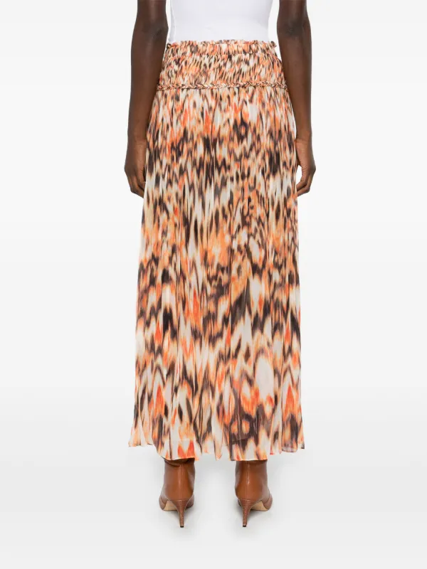 ISABEL MARANT Rolande Maxi Skirt | Orange | FARFETCH