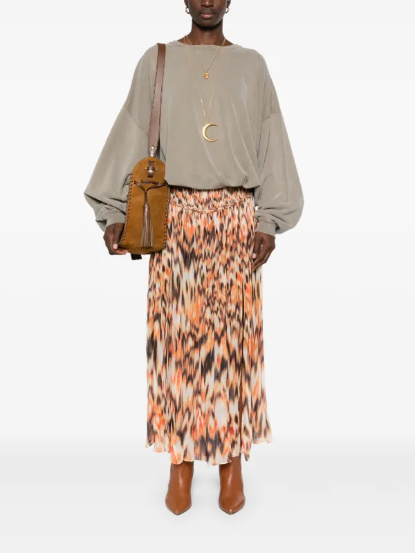 【送料&関税込】Isabel Marant rolande Skirt ROLANDE SKIRT Woman orange | ISABEL MARANT Official online store