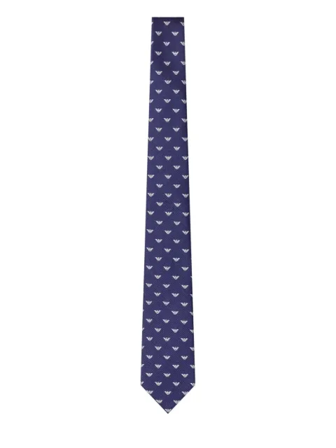 Emporio Armani monogram silk tie