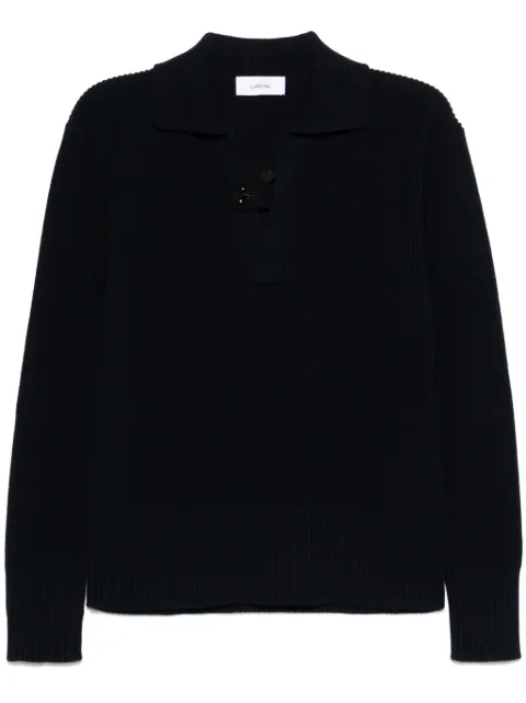 Lardini suéter con detalle de broche