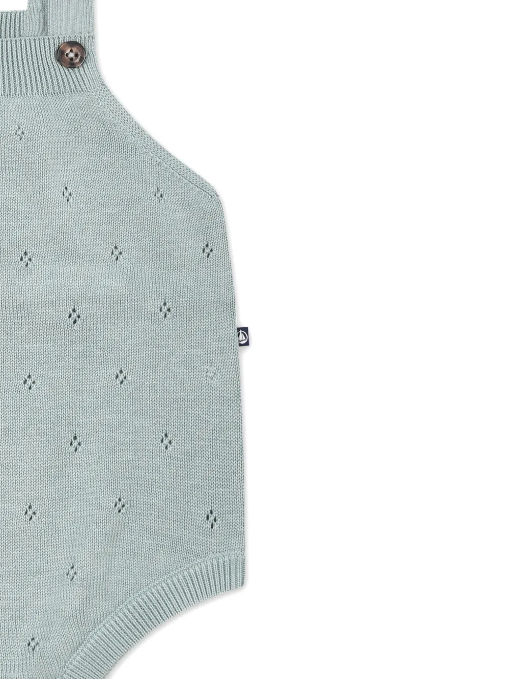Petit Bateau Romper van biologisch katoen Groen