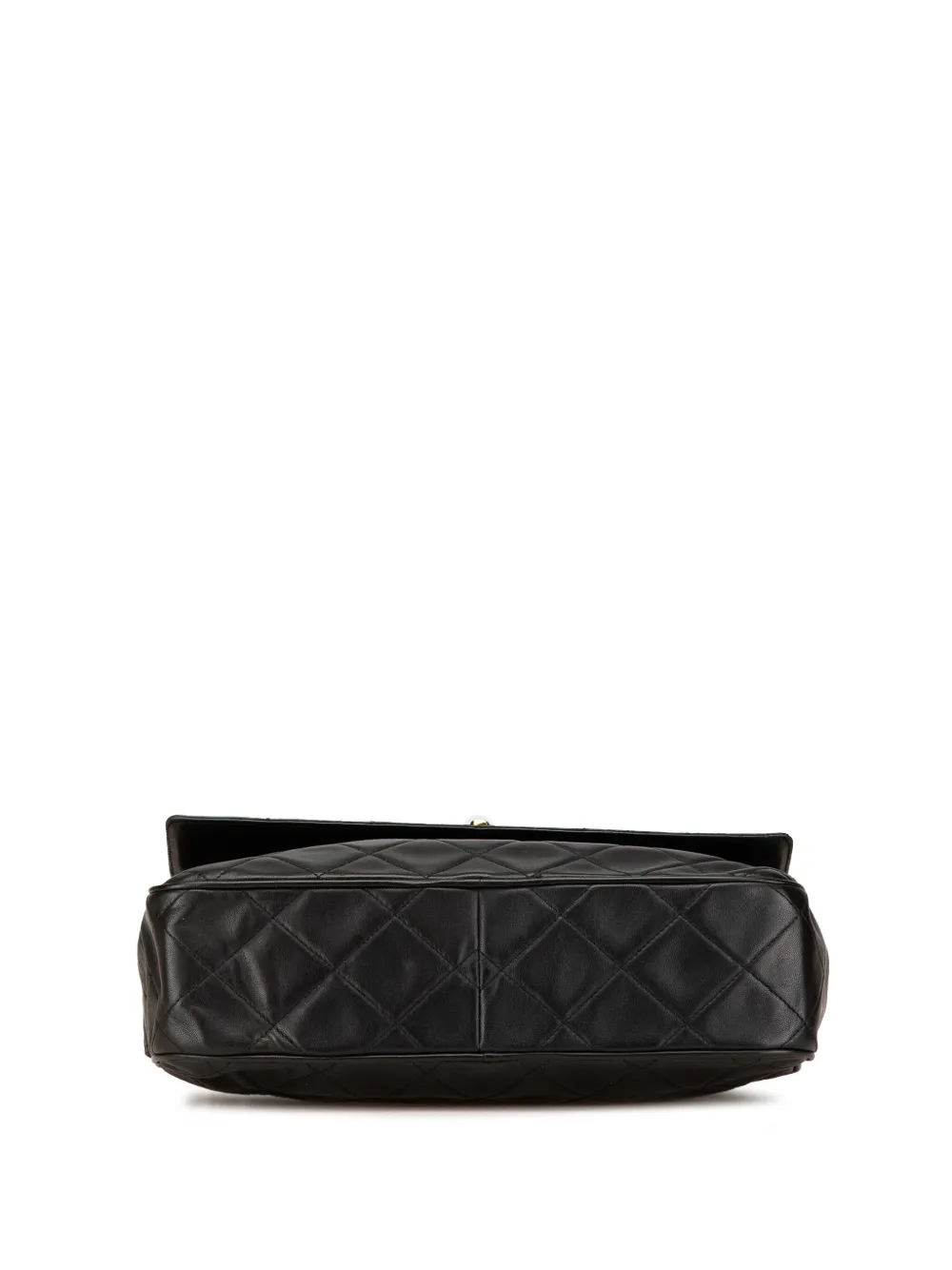 Pre-owned Chanel 1994-1996 Cc Quilted Lambskin Tassel Crossbody Bag In Black