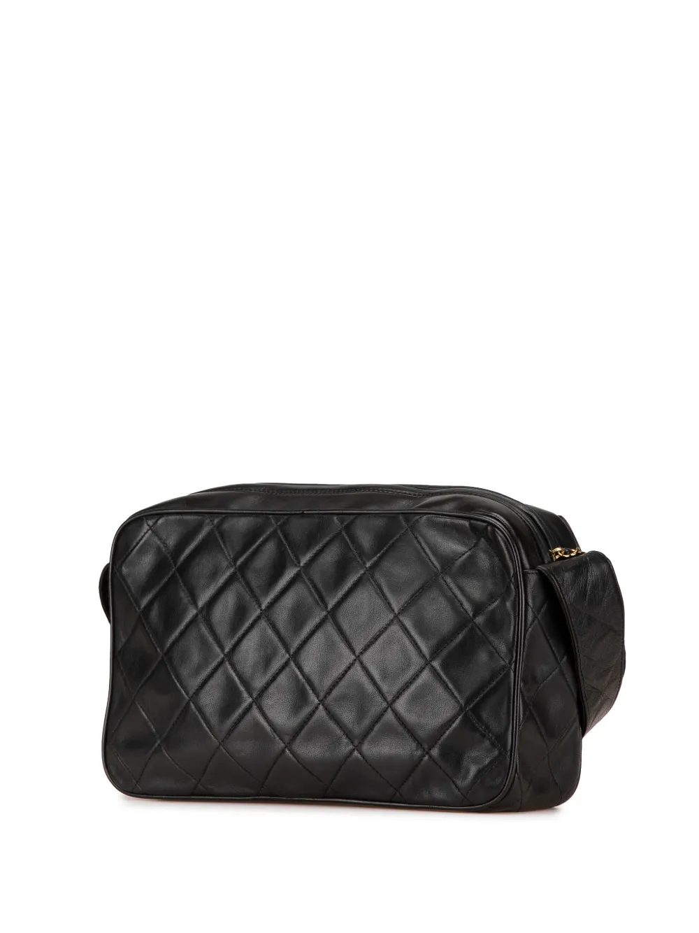 CHANEL Pre-Owned 1994-1996 CC Quilted Lambskin Tassel crossbody bag - Zwart