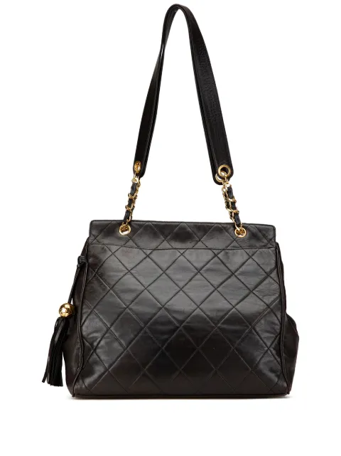 CHANEL Pre-Owned bolsa de hombro Quilted Lambskin Tassel Chain 1994-1996