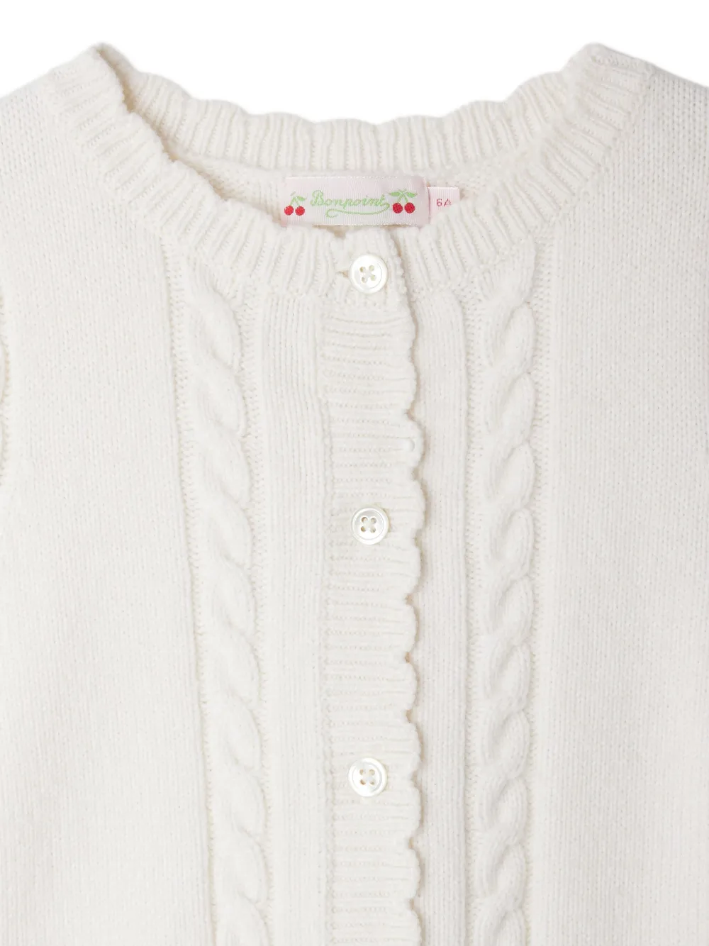 Bonpoint Mouwloos vest Wit