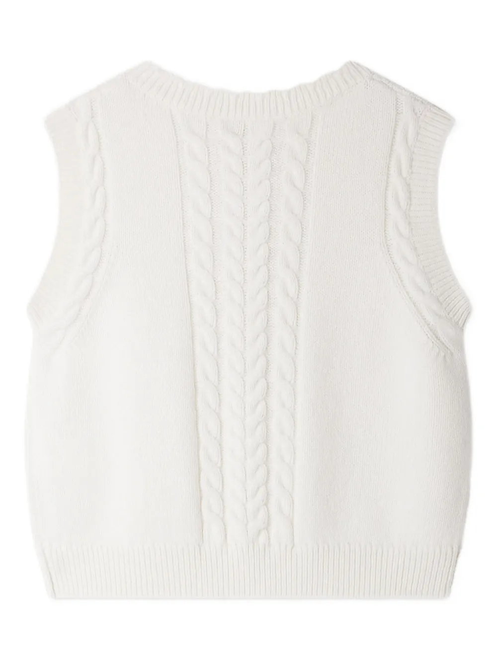 Bonpoint Mouwloos vest Wit