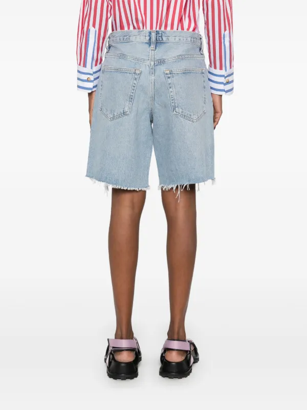 【関税込み】AGOLDE ブルー Indra デニムショートパンツ AGOLDE Indra ショートパンツ | ブルー | FARFETCH JP