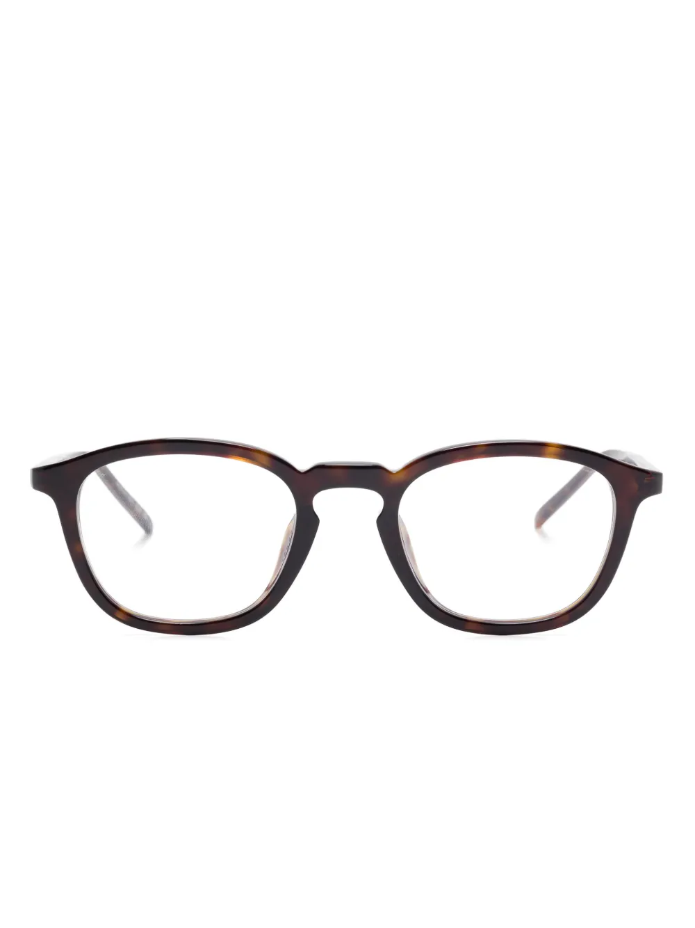 Saint Laurent Eyewear square-frame glasses | Brown | Image 1