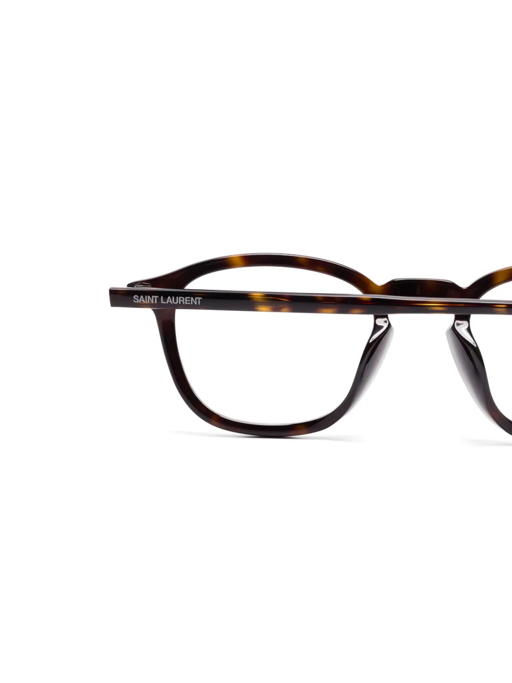 Saint Laurent Eyewear Bril met vierkant montuur Bruin