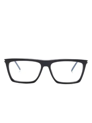 Saint Laurent Eyewear SL672 スクエア眼鏡フレーム | ブラック