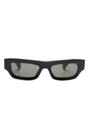 Gucci Eyewear キャットアイ サングラス | ブラック | FARFETCH JP