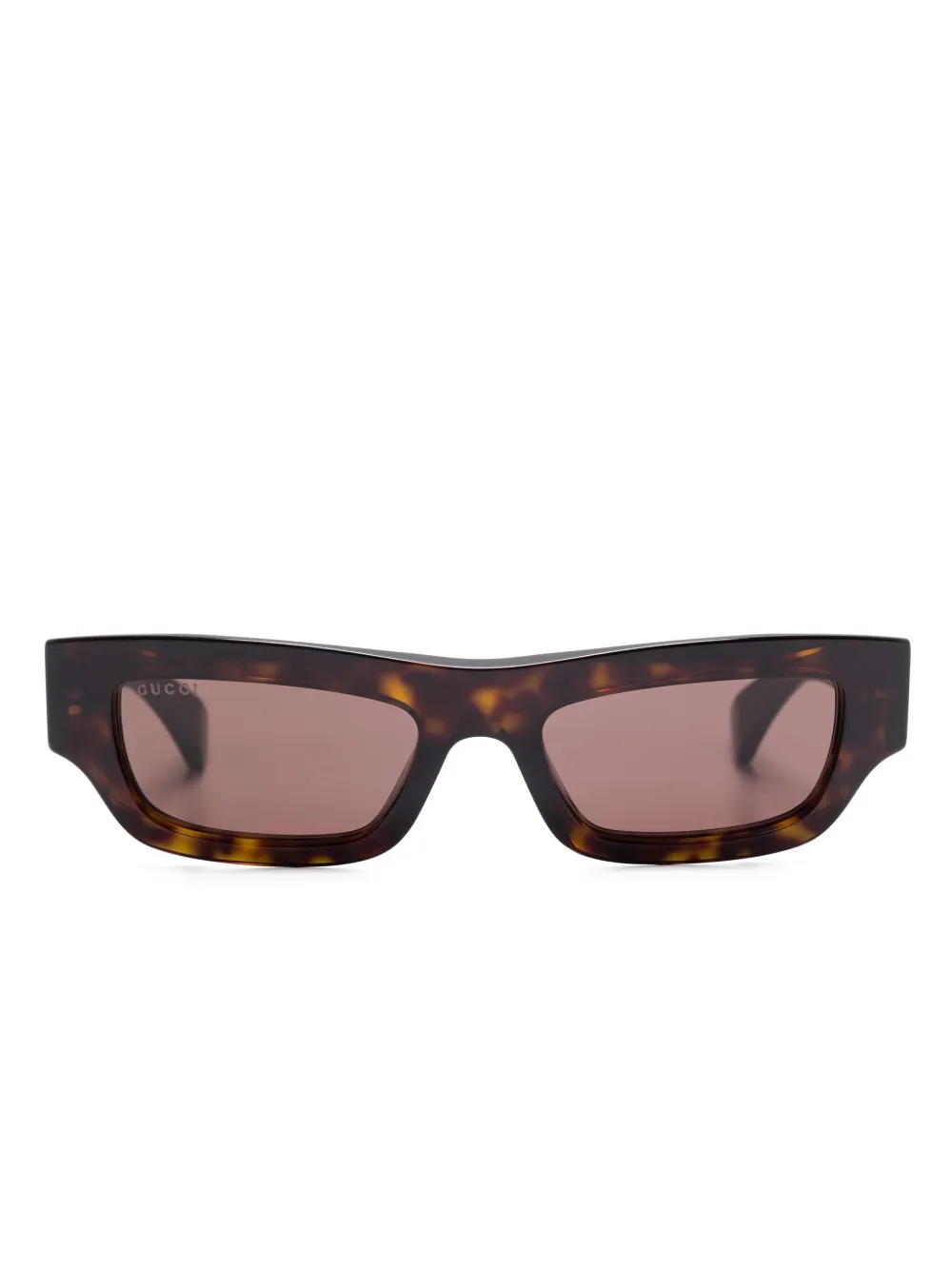 Gucci Eyewear rectangle-frame sunglasses | Brown | Image 1