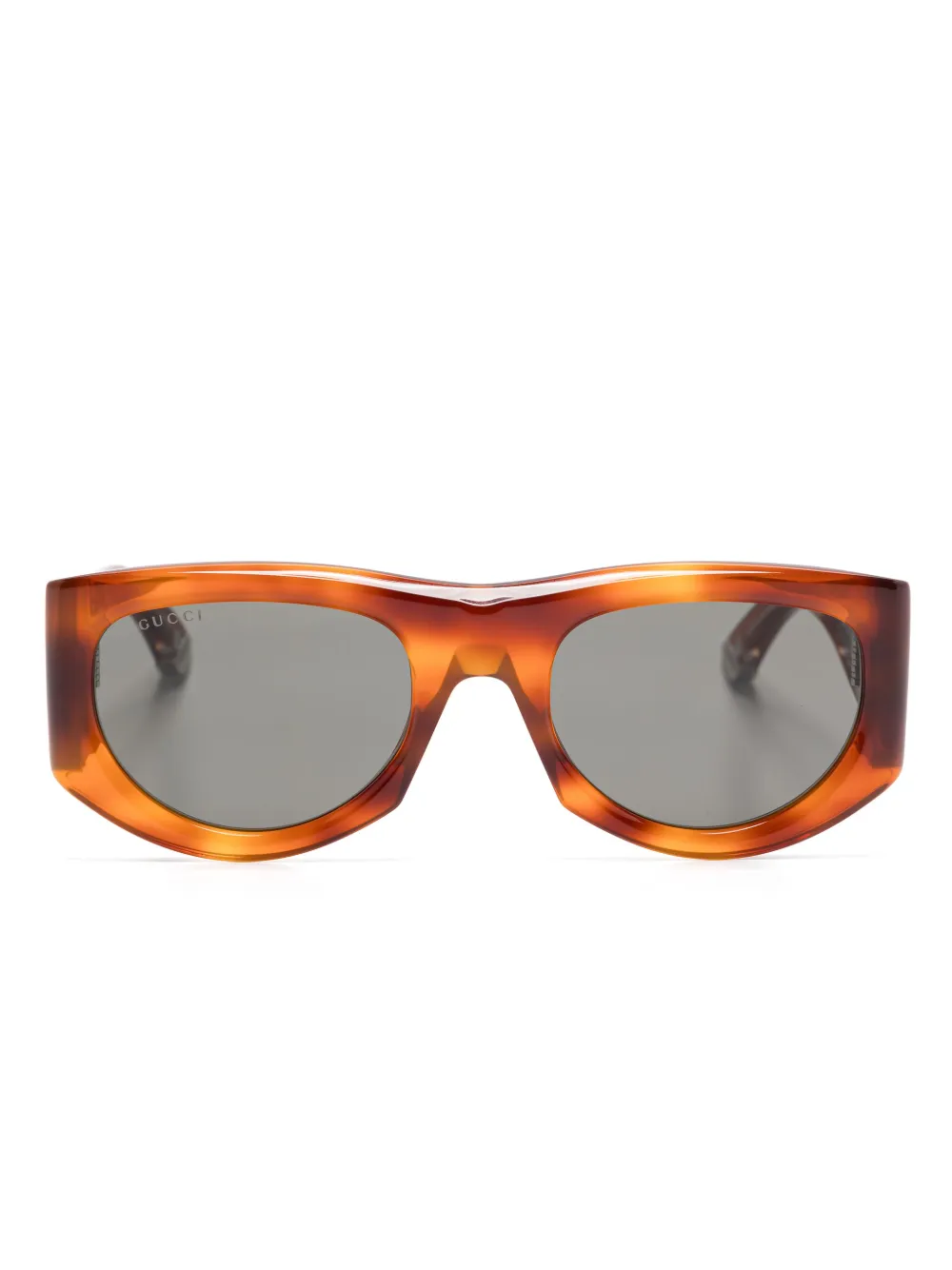 Gucci lentes de sol con armazón rectangular | marrón | Image 1