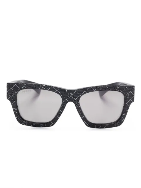 Gucci lentes de sol con motivo G entrelazado