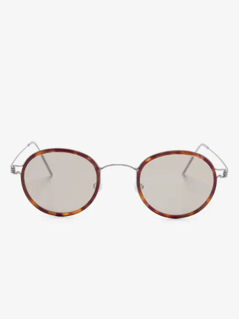 Lindberg round-frame sunglasses