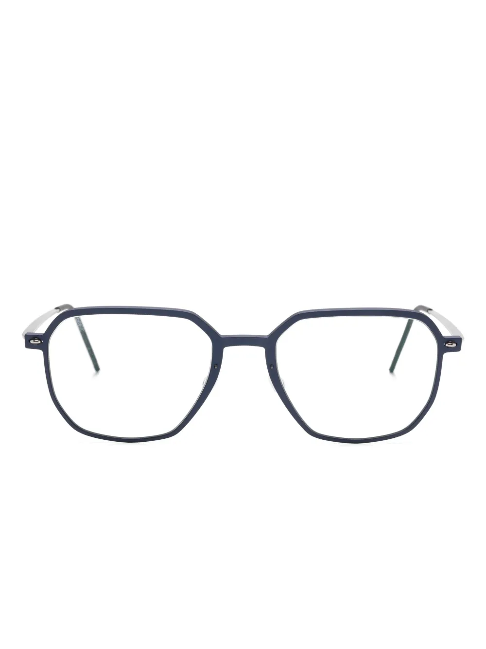 Lindberg geometric-frame glasses | Blue | Image 1