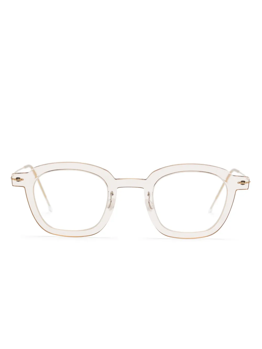 Lindberg square-frame glasses | Gold | Image 1