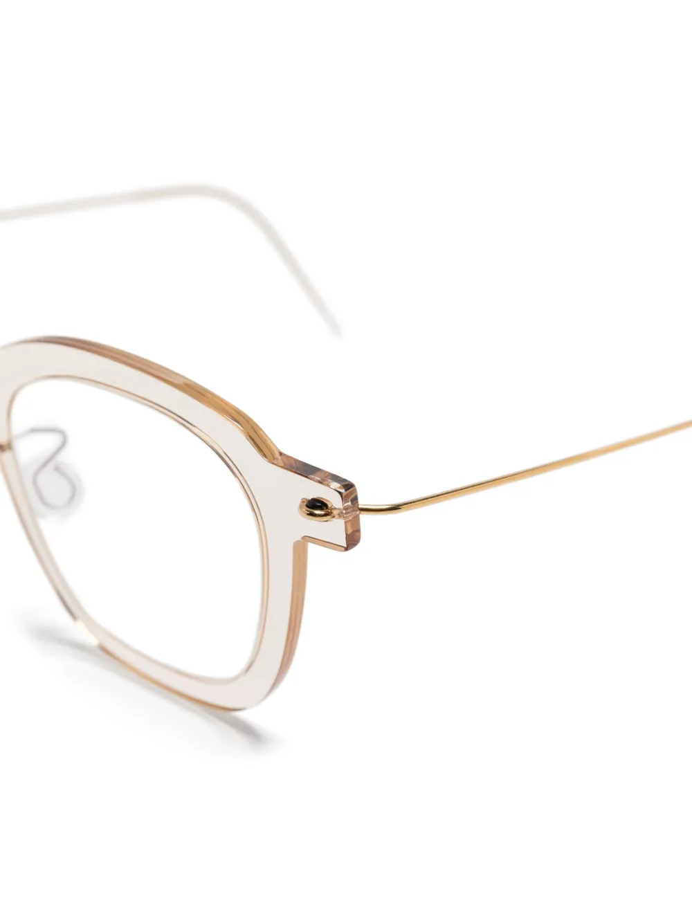 Lindberg Square-frame Glasses In Gold