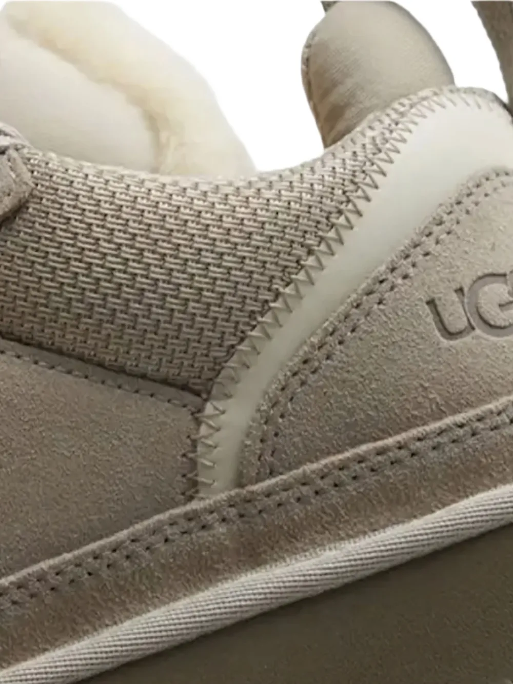 UGG Lowmel ribbon slippers met veters Beige