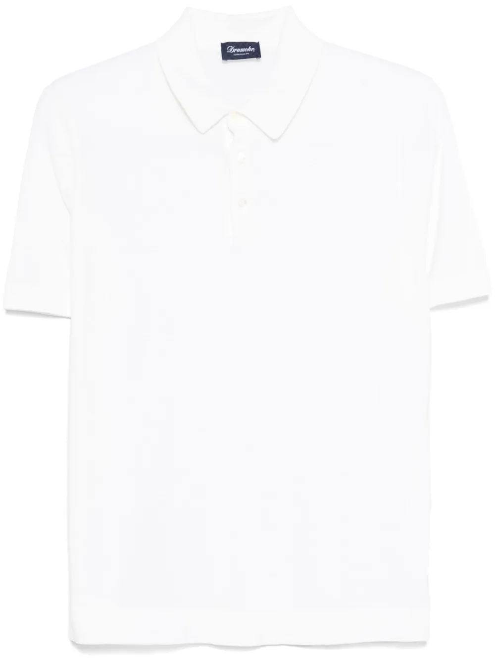 Drumohr Frosted Poloshirt | Weiß | Image 1