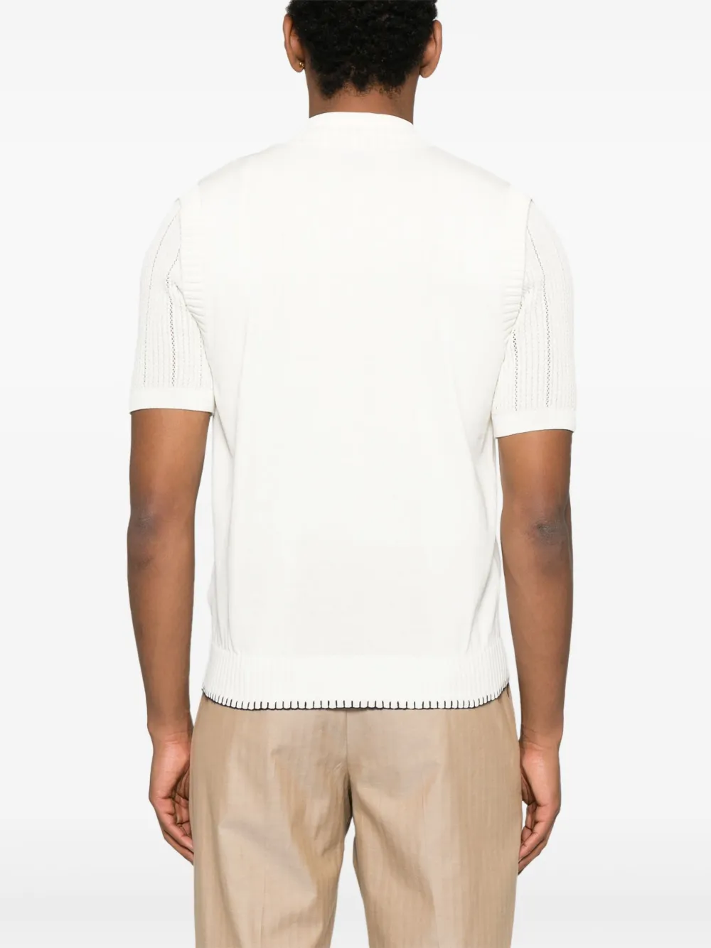 Eleventy Wollen vest Beige