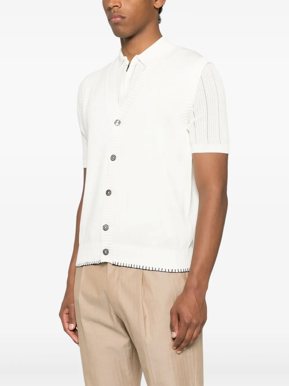 Eleventy Wollen vest Beige