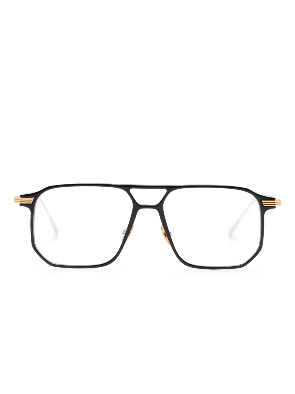 Cutler & Gross Bril met piloten montuur Zwart