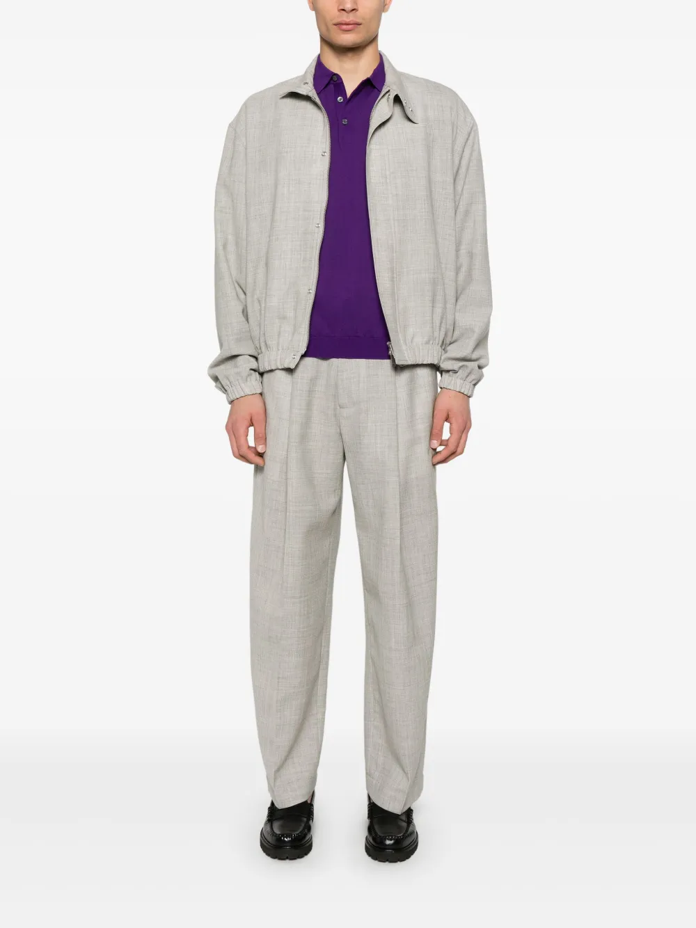 Drumohr Katoenen poloshirt - Paars