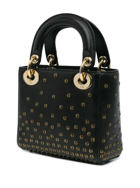 Christian Dior Pre-Owned 2018 Mini Calfskin Embellished Lady Dior satchel N9TYDZMDVWZ9W1AE - 1