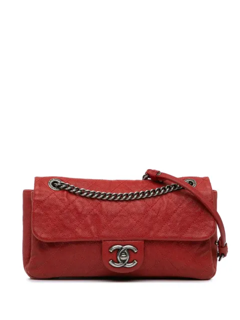 CHANEL Pre-Owned 2011 Medium Quilted Caviar Simply CC Flap shoulder bag O505NLOET8PTKGGL - 0