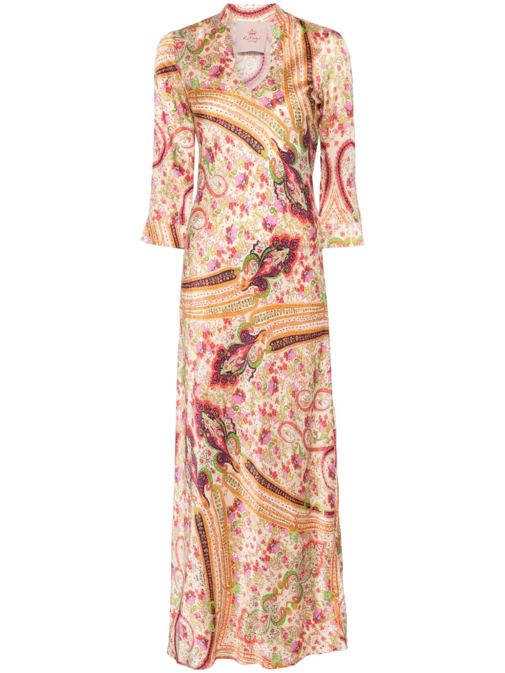 satin maxi dress