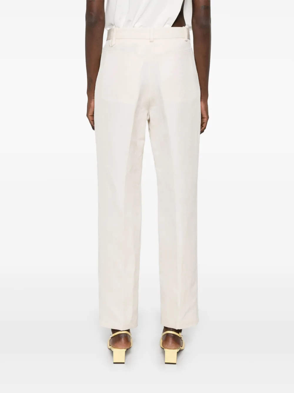 Jacquemus Le Pantalon Norma broek Beige
