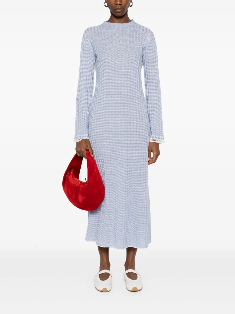 Guest In Residence Gestreepte maxi-jurk Blauw
