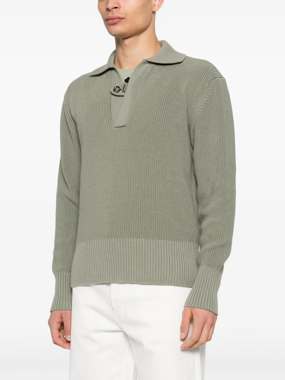 Lardini Trui met broche detail Groen