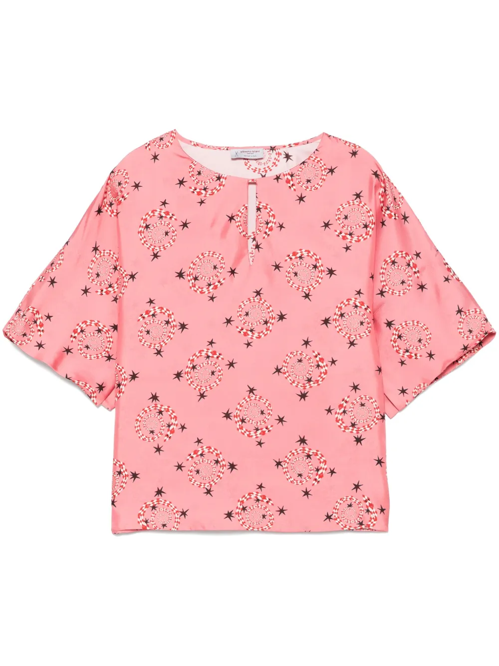 Alberto Biani swirl-print top | Pink | Image 1